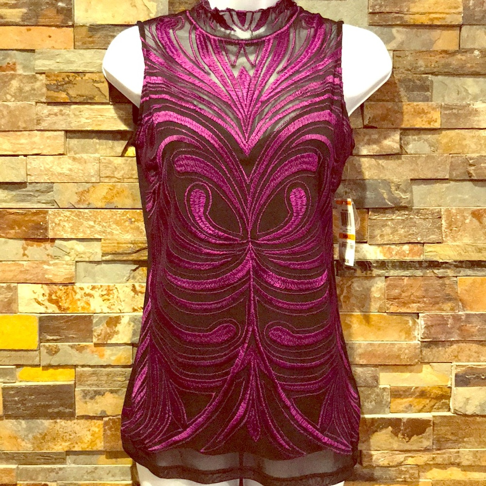 INC sleeveless decorative blouse - NWT!!